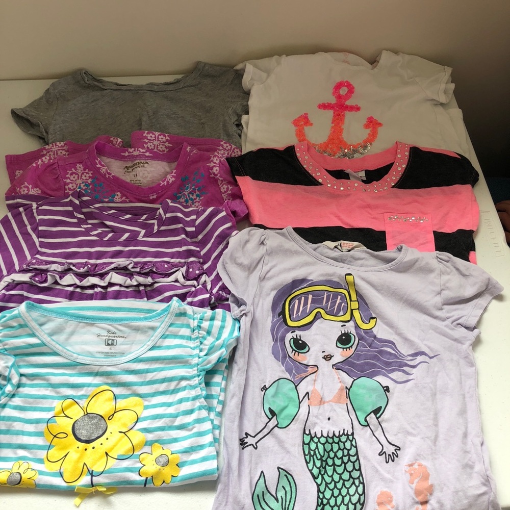 Bundle of 7 6-6x tshirts